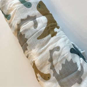 Dinosaur Muslin swaddle blanket